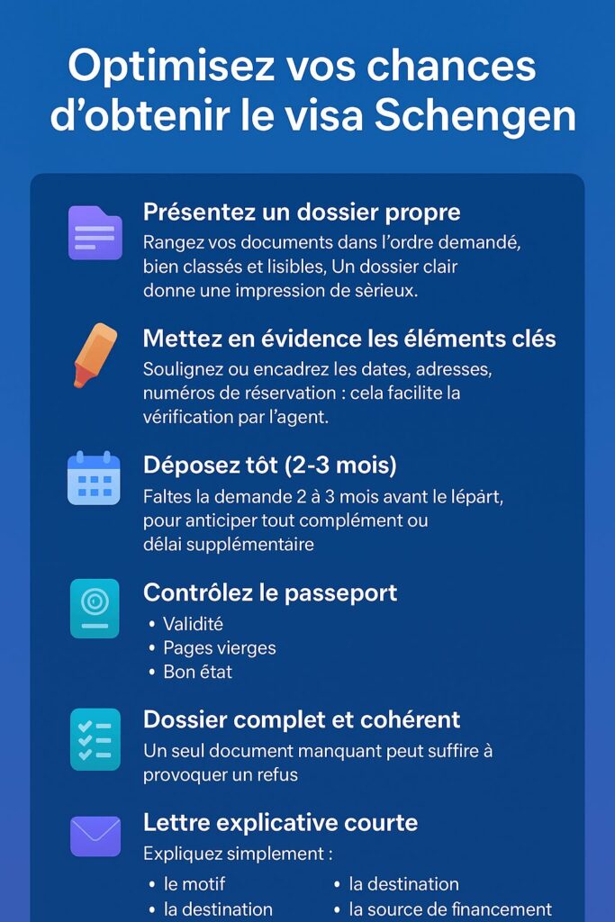 astuces pour augenter vos chances d’obtenir un visa Schengen 